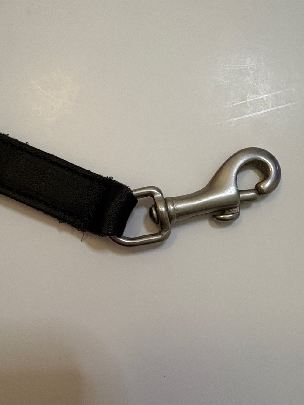 Coach Black Leather and silver Crossbody Replacement Strap - Picture 3 of 6